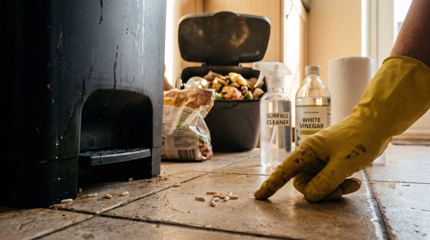 Vers blancs dans la maison : identification, causes, dangers et solutions efficaces