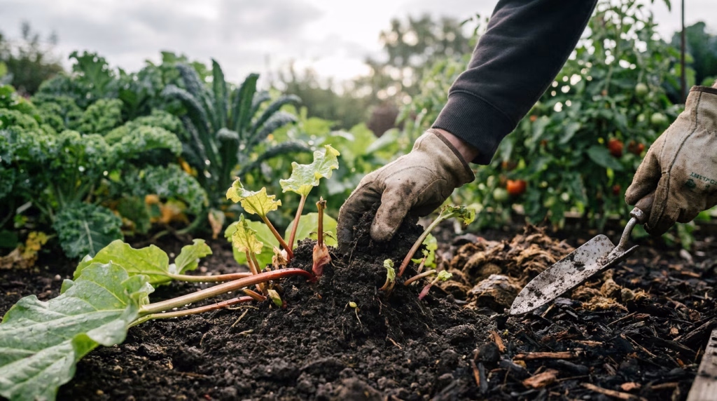 Ma rhubarbe ne pousse pas : les causes et solutions pour la sauver 1 Ma rhubarbe ne pousse pas : les causes et solutions pour la sauver